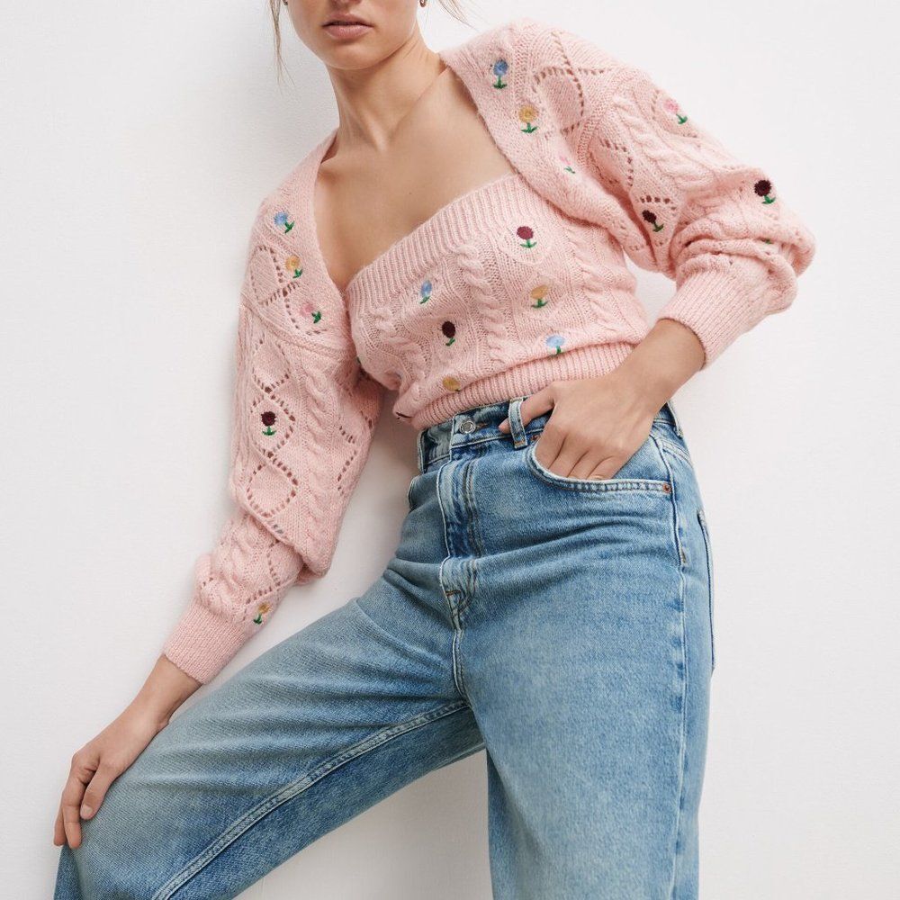 Zara Pink Knit Sweater Set